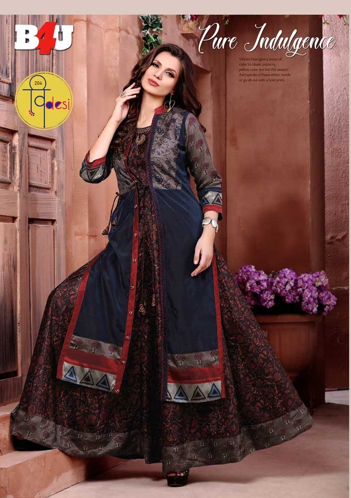 B4U Videsi vol 2 Indo Western gown buy wholesale